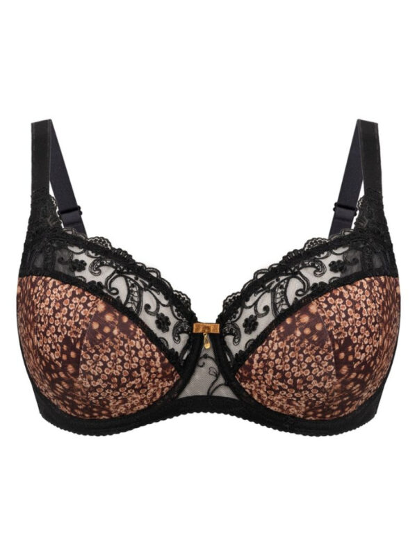 Biustonosz Soft Biustonosz Semi-Soft Model VB-473 Cynamon/Black - Vena