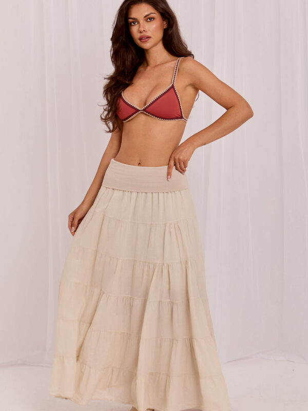 Spódnica Model IT-SD-FL9357MSL.52 Light Beige - Italy Moda