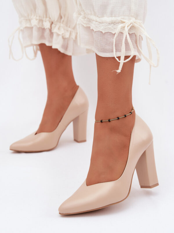 Czółenka Model Zazoo 853 Beige - Step in style
