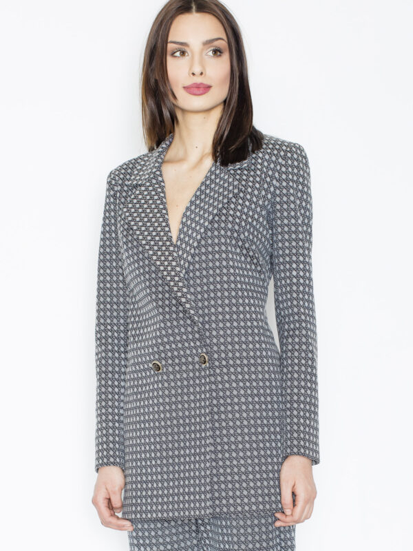 Żakiet Model M437 Grey/Wzór - Figl