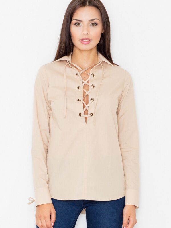 Bluzka Model M494 Beige - Figl
