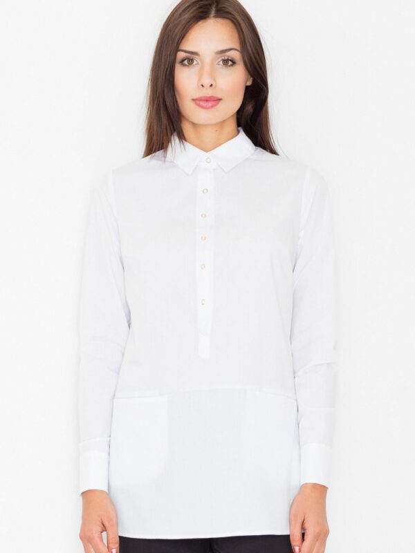 Bluzka Model M493 White - Figl