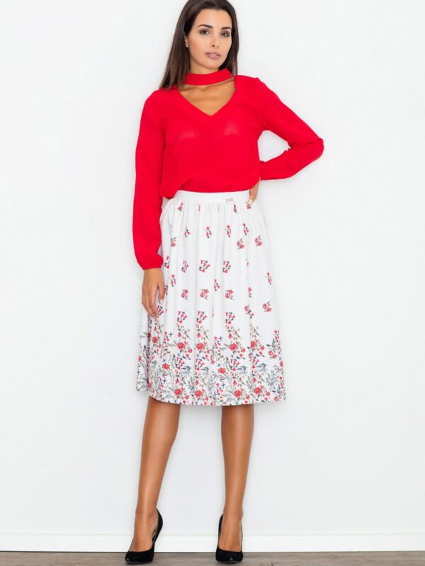 Spódnica Model M537 Wzór 60 White - Figl