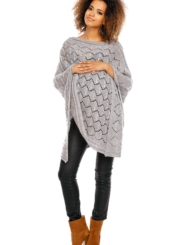 Poncho model 30012C Light Gray - PeeKaBoo