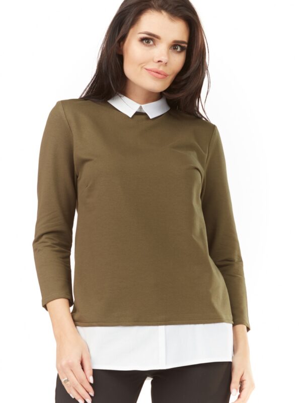 Bluzka Model A208 Khaki - awama