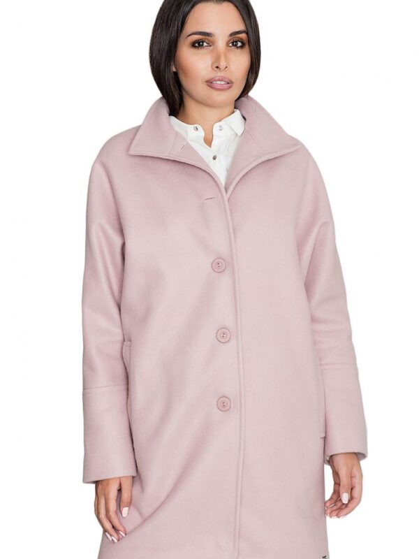 Płaszcz Damski Model M589 Pink - Figl