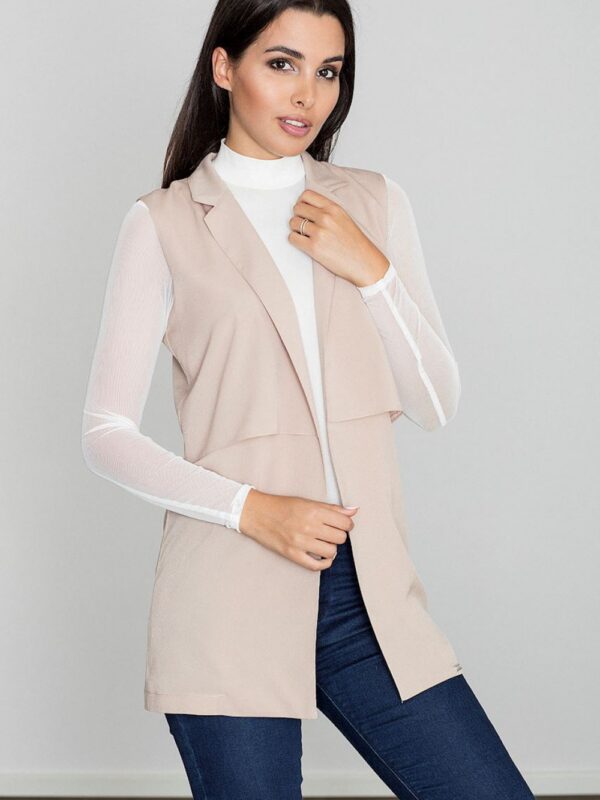 Kamizelka Damska Model M560 Beige - Figl