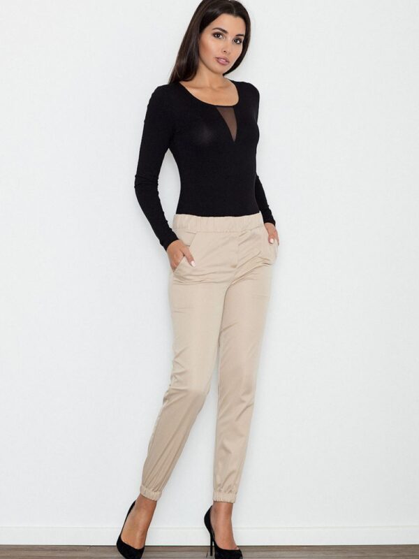 Spodnie Damskie Model M556 Beige - Figl