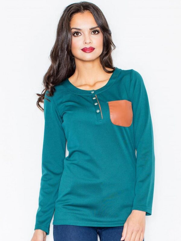 Bluzka Model M156 Green - Figl