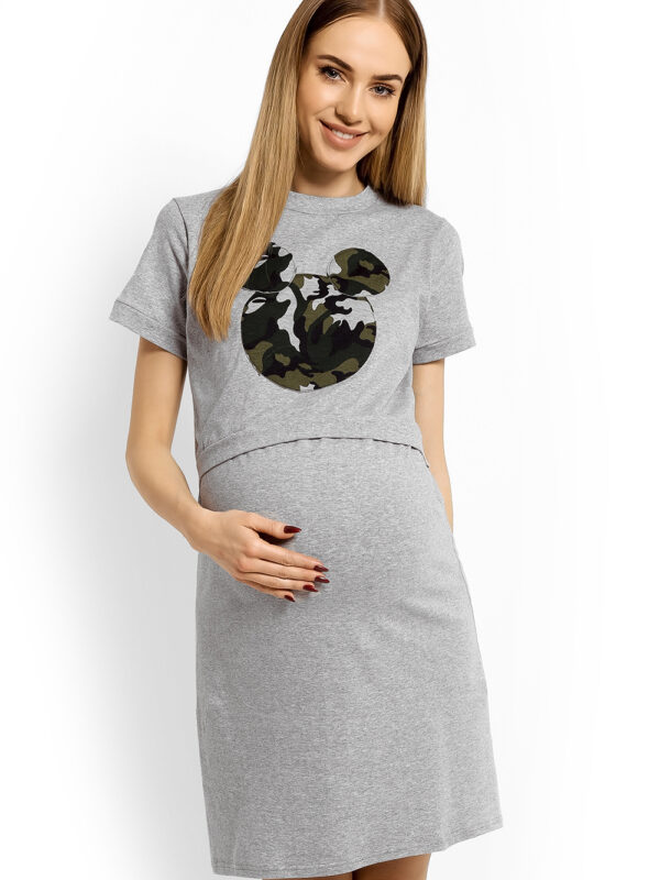 Koszula Nocna Model 1625C Grey - PeeKaBoo