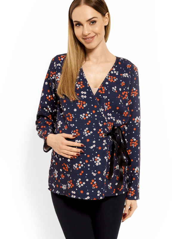 Bluzka Ciążowa Model 1626DC Flowers - PeeKaBoo