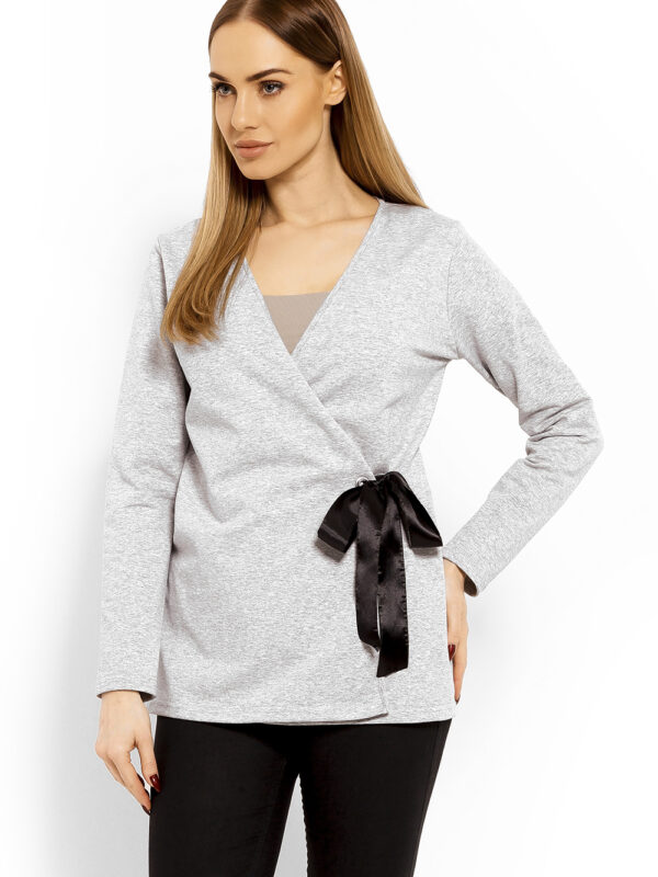 Bluzka Model 1626 Light Grey - PeeKaBoo