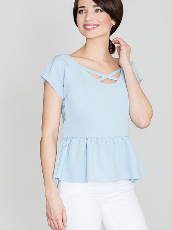 Bluzka Model K396 Blue - Lenitif