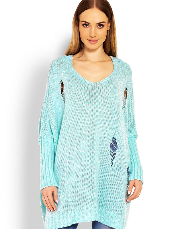 Sweter Damski Model 30055 Mint - PeeKaBoo
