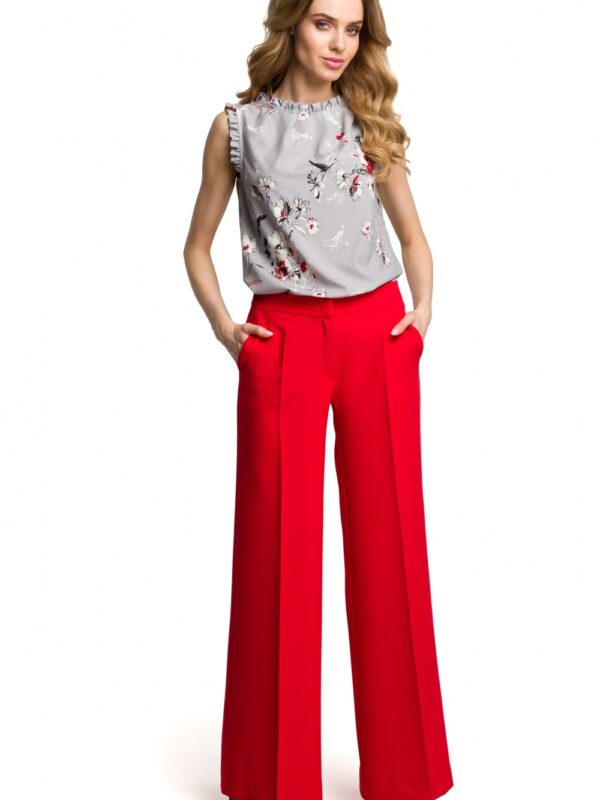Spodnie Damskie Model MOE378 Red - Moe