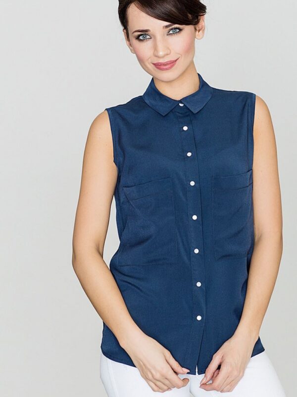 Bluzka Model K363 Navy - Lenitif