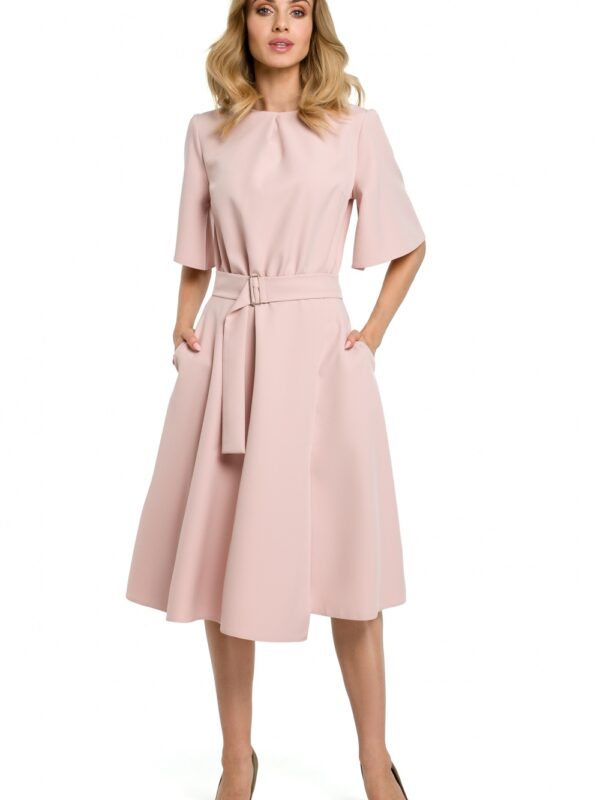 Sukienka Model MOE396 Powder Pink - Moe
