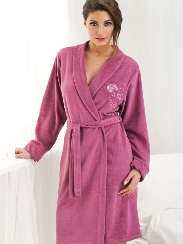 Szlafrok Damski Model Diana FR-107 Dirty Pink - Dorota
