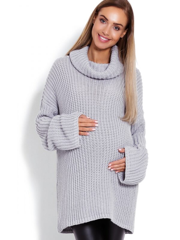 Golf Ciążowy Model 70012C Grey - PeeKaBoo