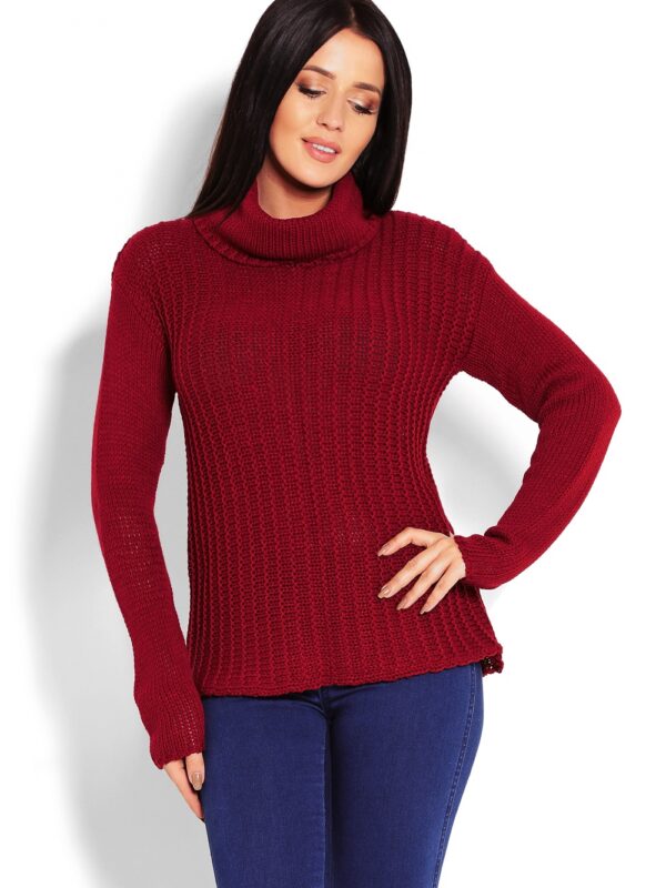 Golf Damski Model 70014 Bordo - PeeKaBoo