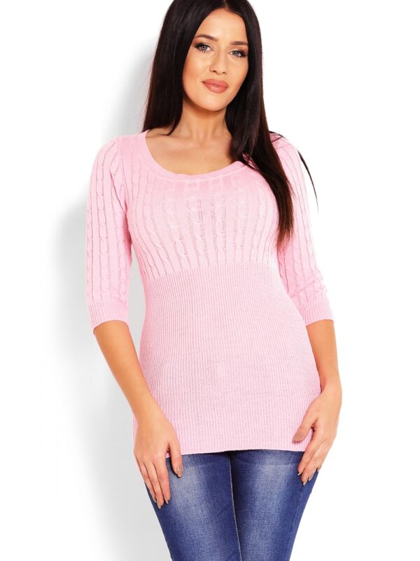 Sweter Damski Model 70008 Pink - PeeKaBoo