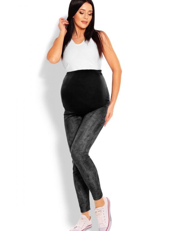 Legginsy Ciążowe Model 1684 Black - PeeKaBoo