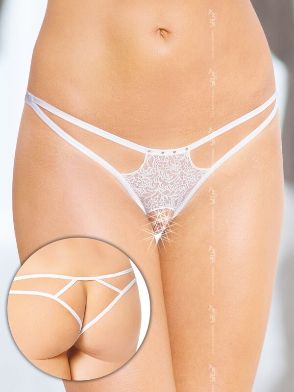 Stringi Model G-String 2454 White - SoftLine Collection
