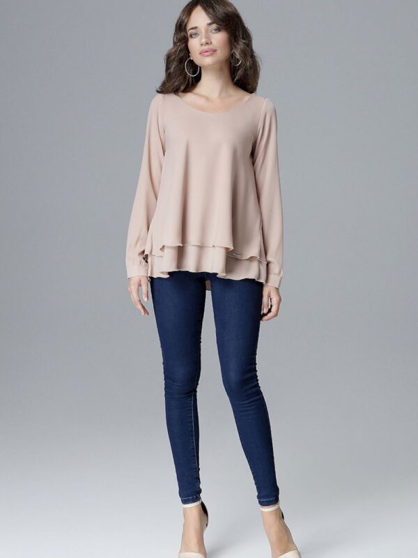 Bluzka Model L020 Beige - Lenitif