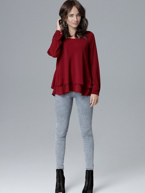 Bluzka Model L020 Bordo - Lenitif