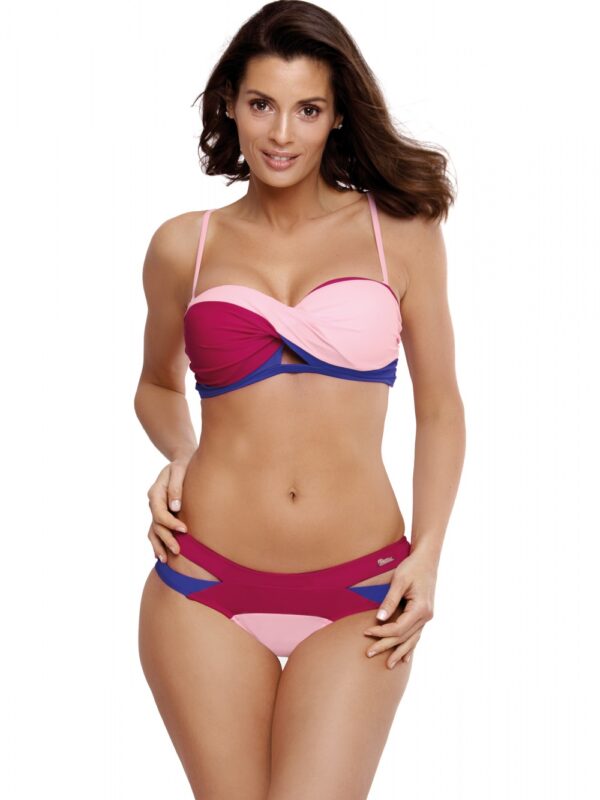 Kostium dwuczęściowy Kostium kąpielowy Model Selena Magenta-Dafne-Baltimora M-545 Fuksja/Light Pink - Marko