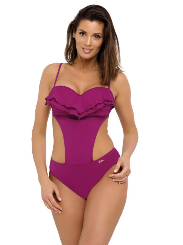 Jednoczęściowy strój kąpielowy Kostium kąpielowy Model Belinda Thai Pink M-548 Jagoda - Marko