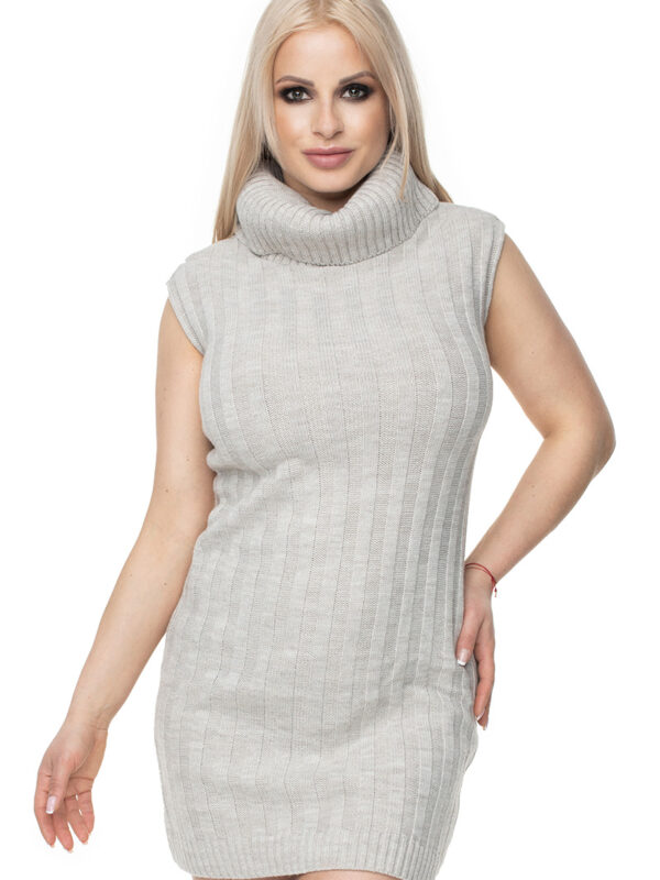 Sukienka Model 40020 Cream Melange - PeeKaBoo