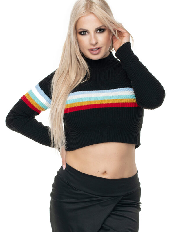 Sweter Damski Model 70015 Black - PeeKaBoo