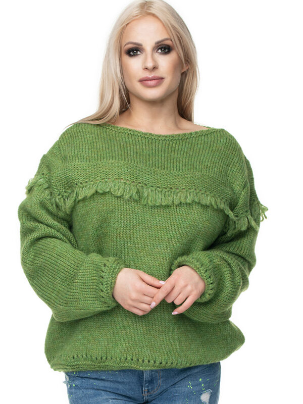 Sweter Damski Model 30062 Green - PeeKaBoo
