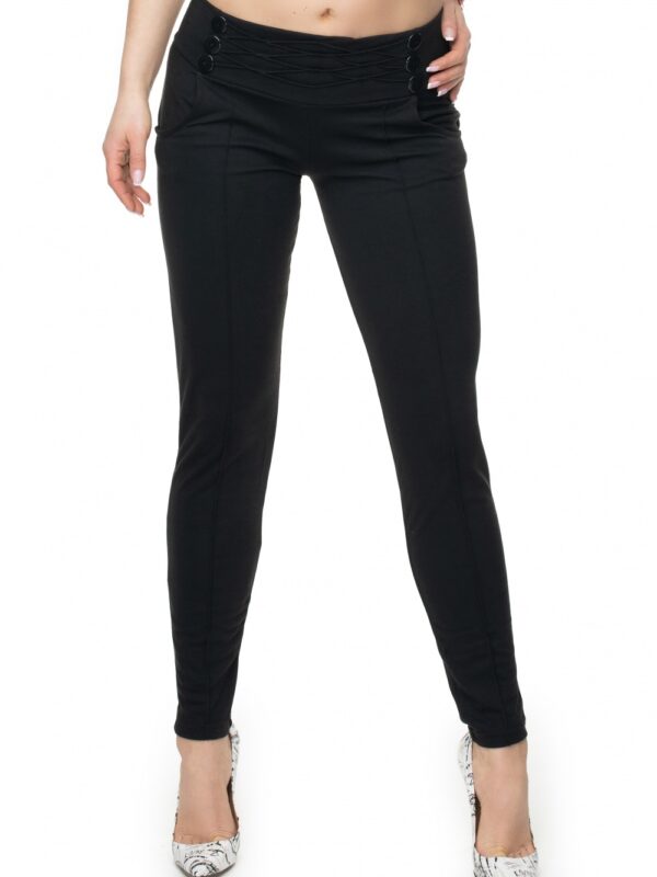 Spodnie Damskie Model 0105 Black - PeeKaBoo