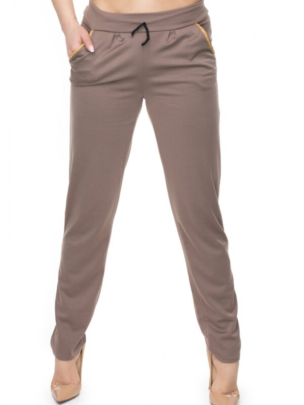Spodnie Damskie Model 0101 Cappuccino - PeeKaBoo