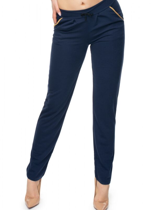 Spodnie Damskie Model 0101 Navy - PeeKaBoo