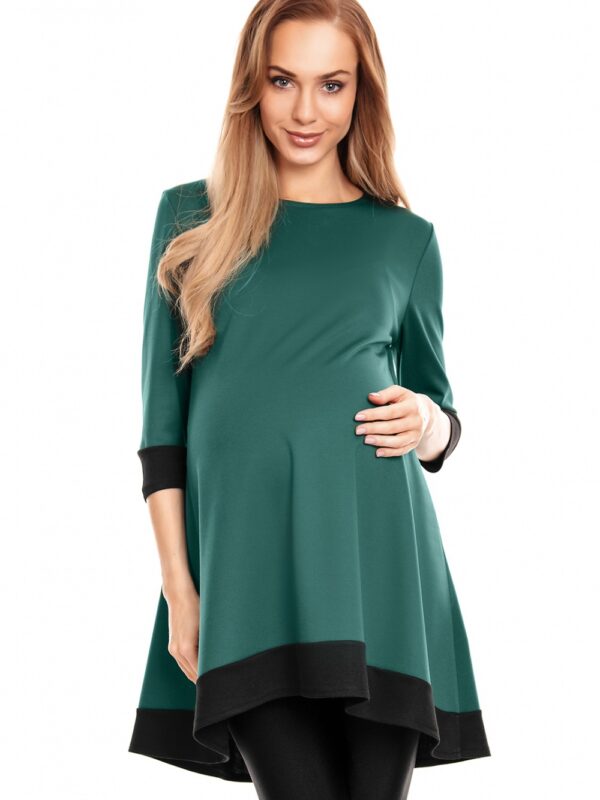 Sukienka Ciążowa Model 0125 Green - PeeKaBoo