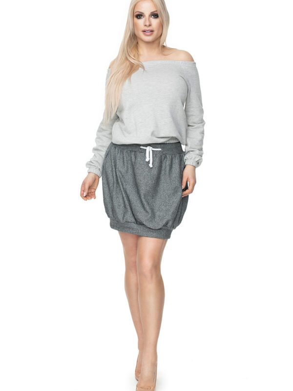 Bluzka Model 0109 Light Grey - PeeKaBoo