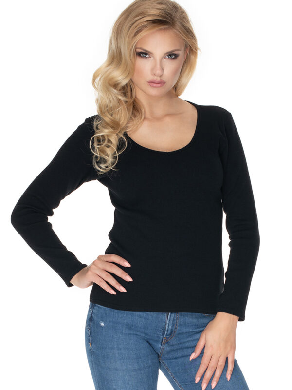 Bluzka Model 0165 Black - PeeKaBoo