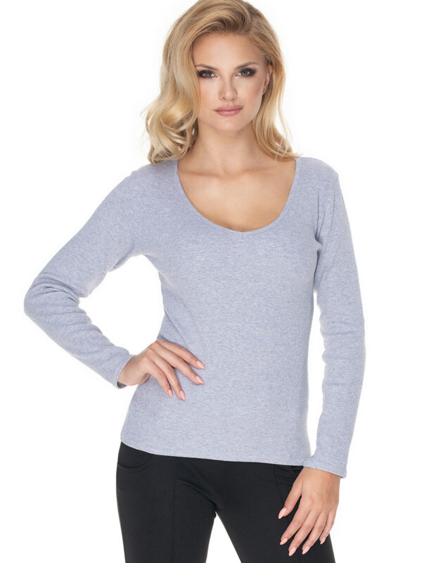 Bluzka Model 0165 Grey - PeeKaBoo