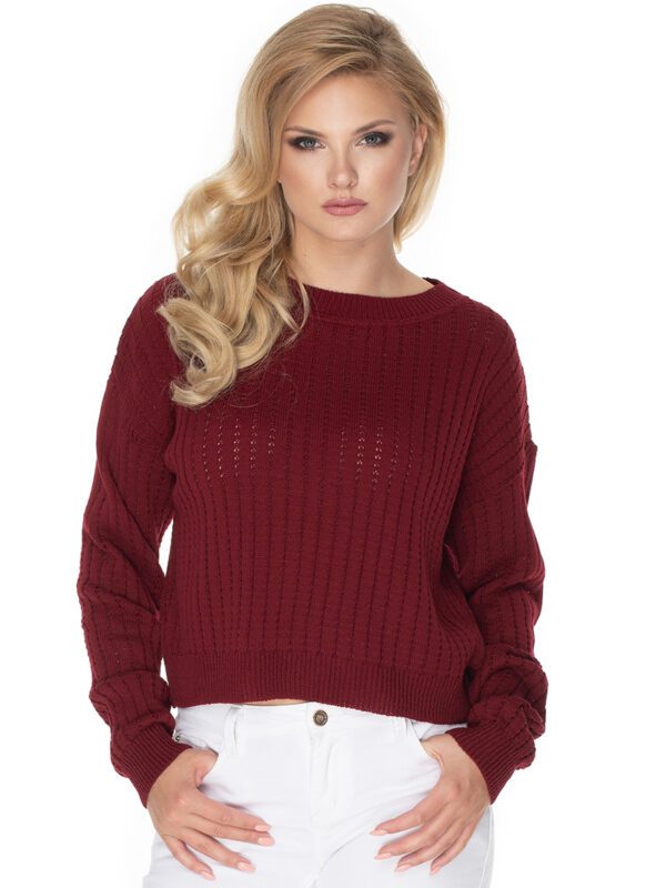 Sweter Damski Model 70022 Bordo - PeeKaBoo