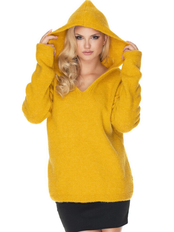 Sweter Damski Model 30070 Yellow - PeeKaBoo