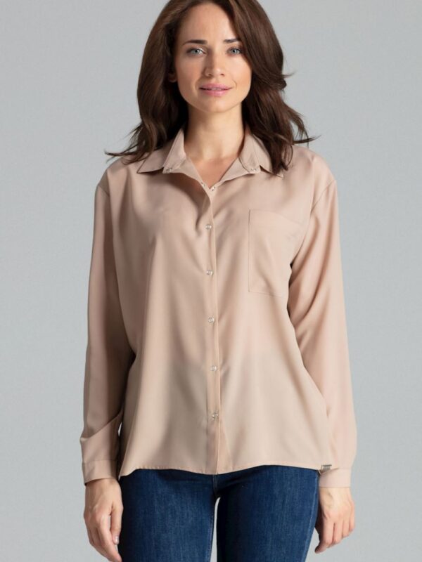 Koszula Damska Model L059 Beige - Lenitif