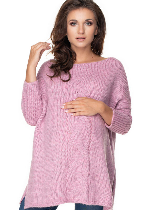 Sweter Ciążowy Model 30075 Lila - PeeKaBoo