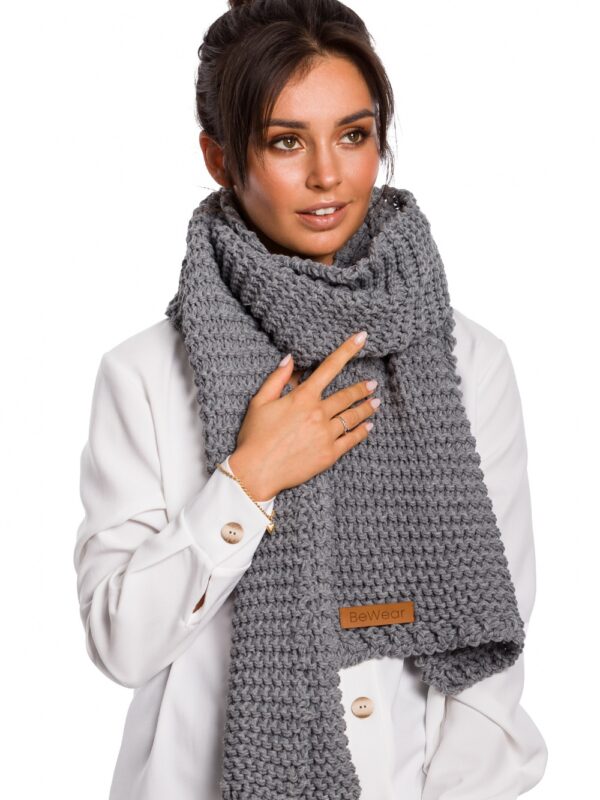 Szalik Model BK041 Grey - BE Knit