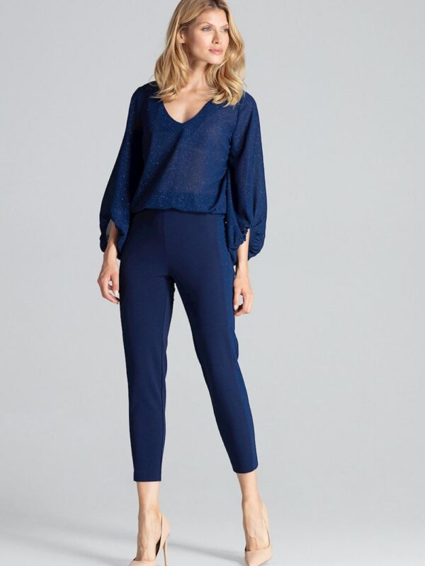 Spodnie Damskie Model M689 Navy - Figl