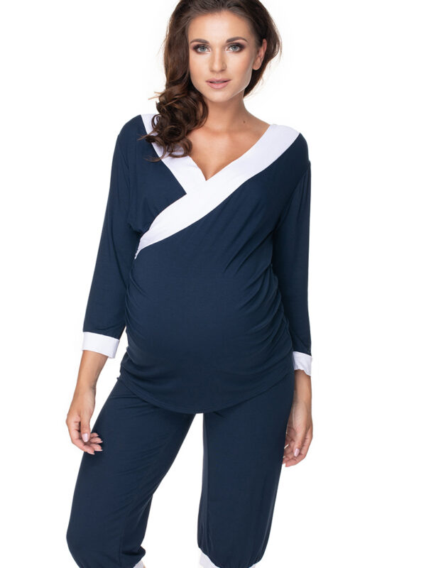 Piżama Damska Model 0153 Navy - PeeKaBoo