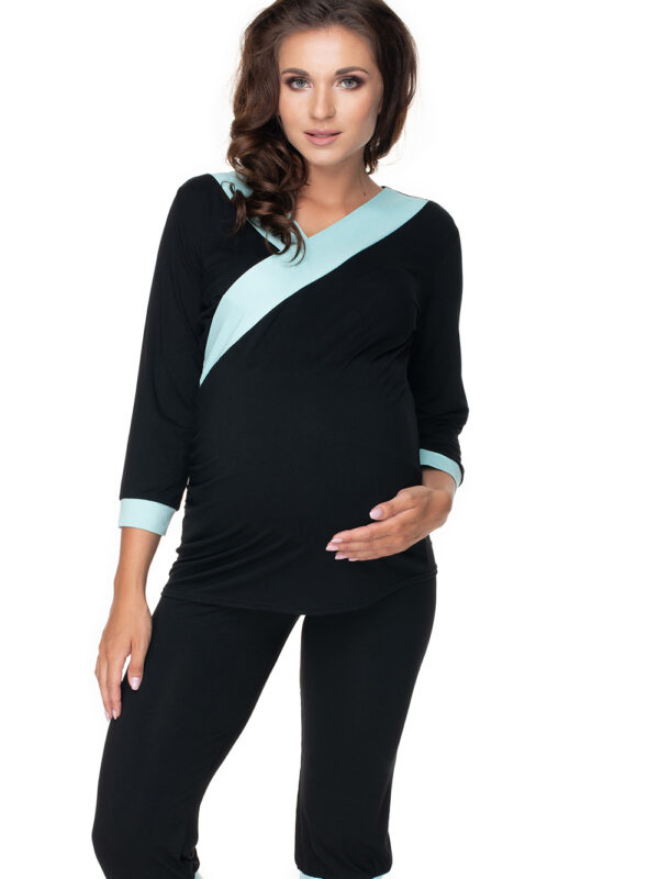Piżama Damska Model 0153 Black - PeeKaBoo