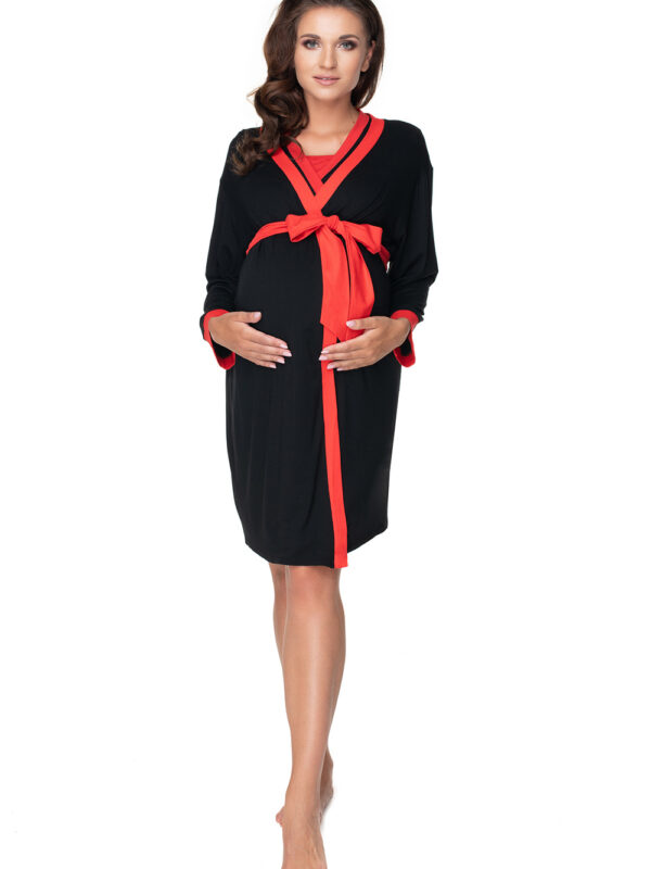 Piżama Komplet Model 0149 Black - PeeKaBoo